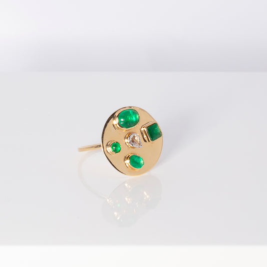 Confetti Disc Ring