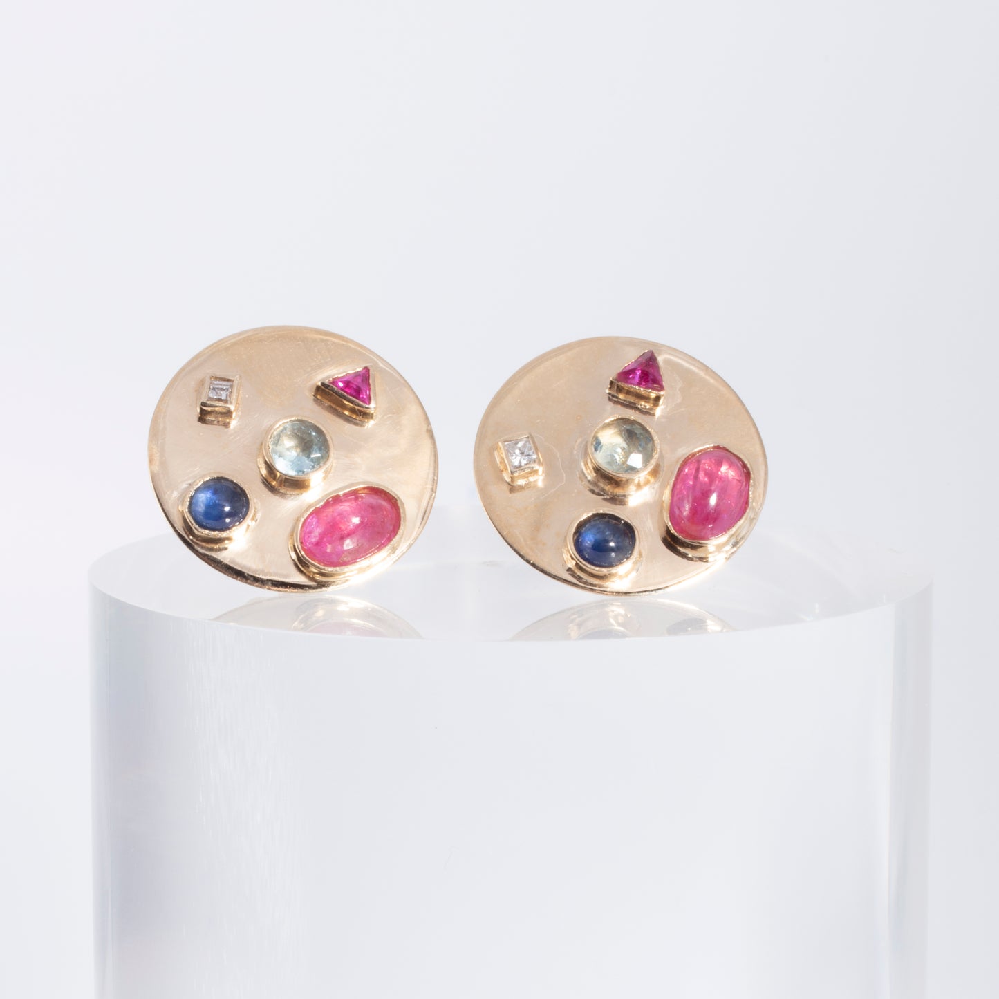 Confetti Disc Studs