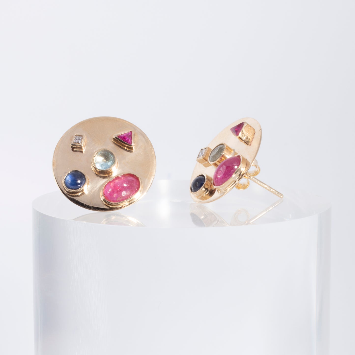 Confetti Disc Studs