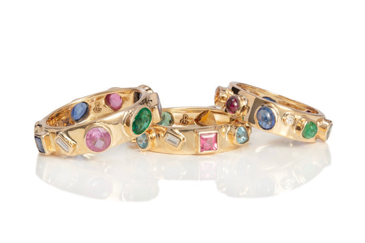 Thin Confetti Stacking Band
