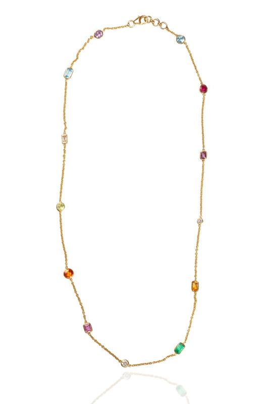 You & Me Morse Code station Necklace